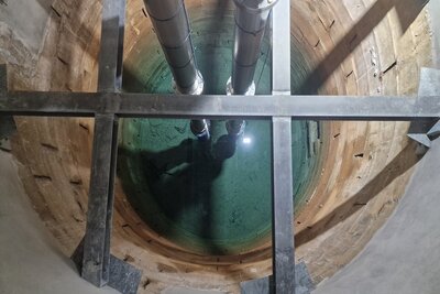 Brunnenschacht des Pumpwerkes Kiebingen