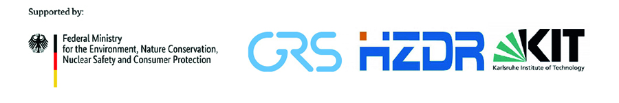 Logos BMUV, GRS, HZDR, KIT