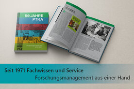Foto der Festschrift zum 50jährigen Bestehen des PTKA